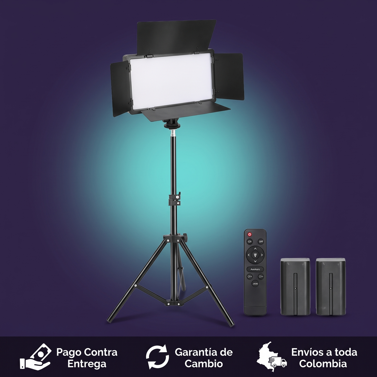 Panel led  U-680 profesional para creadores (incluye baterias)